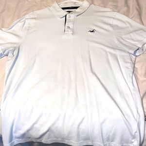 White Hollister polo Epix like stretch size extra large